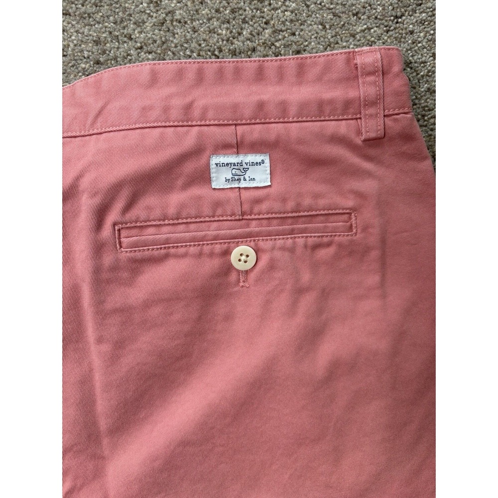Vineyard Vines Mens Size 36 Club Shorts Salmon Cotton Preppy Chino